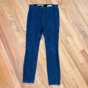 Anthropologie Pilcro High Rise Denim Legging size 29 Dark Blue Pull on Jeans